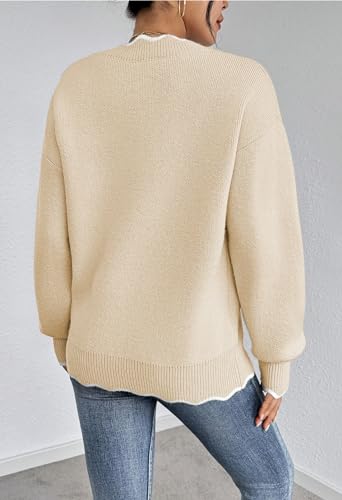 Women's Casual Long Sleeve V-Neck Sweater