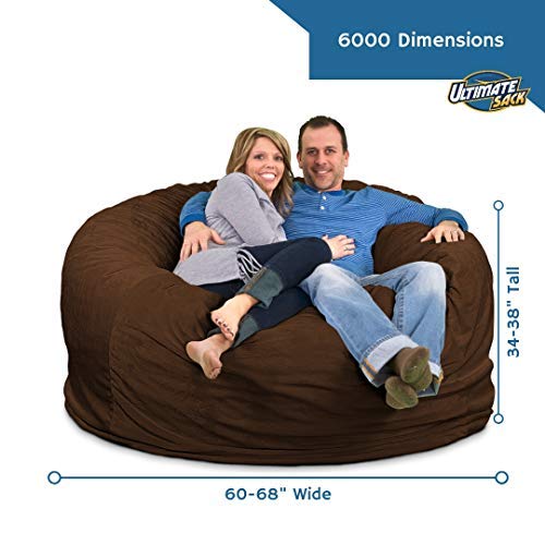Ultimate Oversized 6ft Bean Bag Chair & Footstool