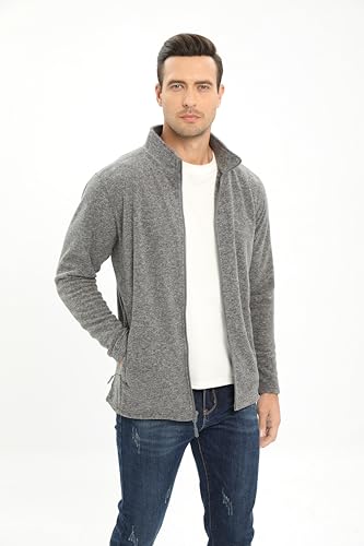 Men's Casual Fleece Zip-up Jacket