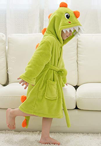 Boy's Dinosaur With Tail Bath Robe