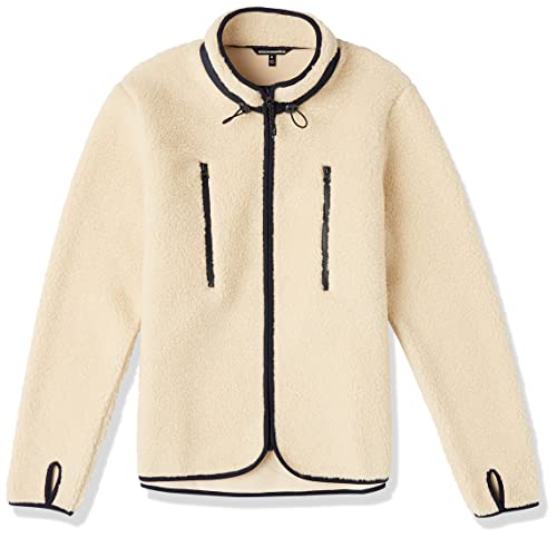 Men's Teddy Fleece Full-Zip Mock Neck Jacket