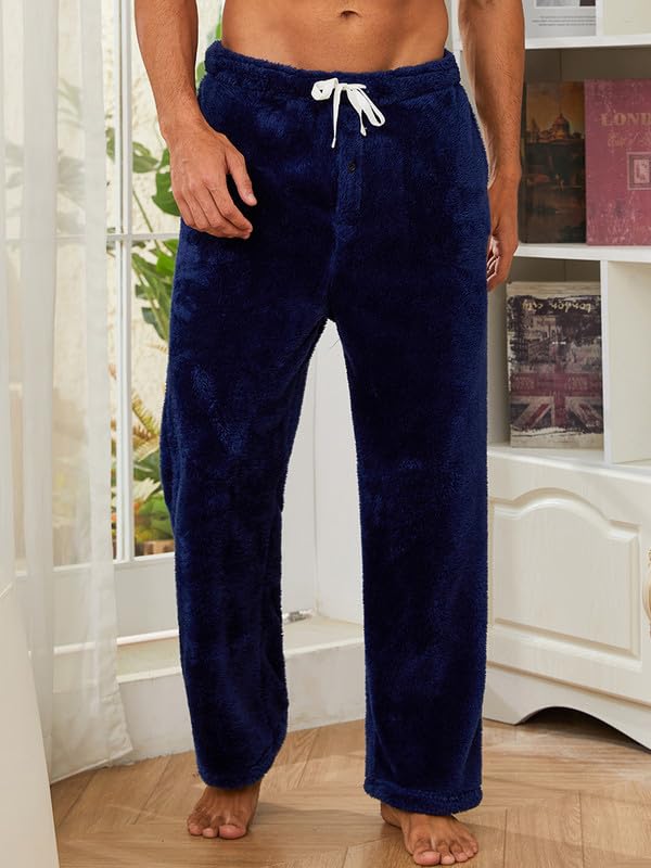Men's 2-Piece Plush Pajama Pants Set