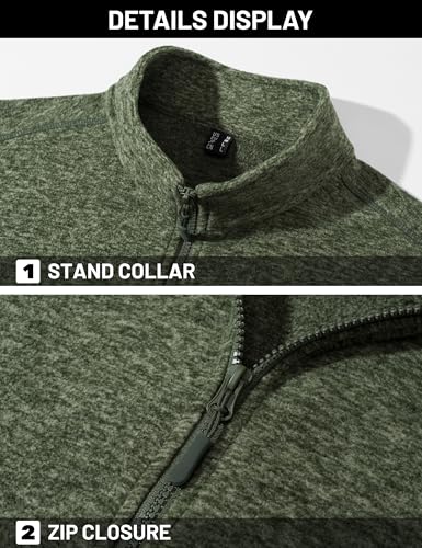Men's Casual Fleece Zip-up Jacket