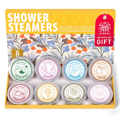 Shower Steamers Aromatherapy Gift Set, 8 Pack