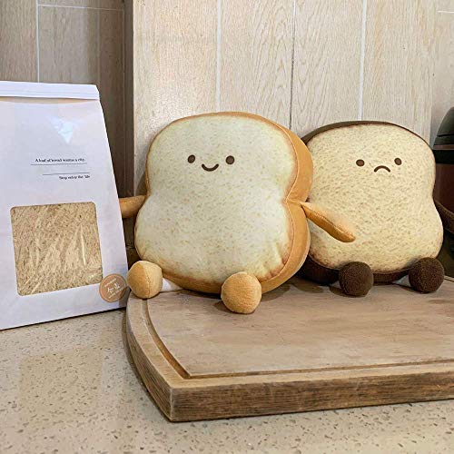 Toast Bread Plush Throw Pillow