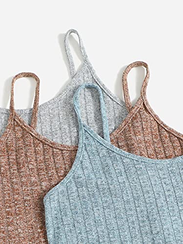 Women's Ribbed Shorts & Tank Loungewear Set - 3 Piece