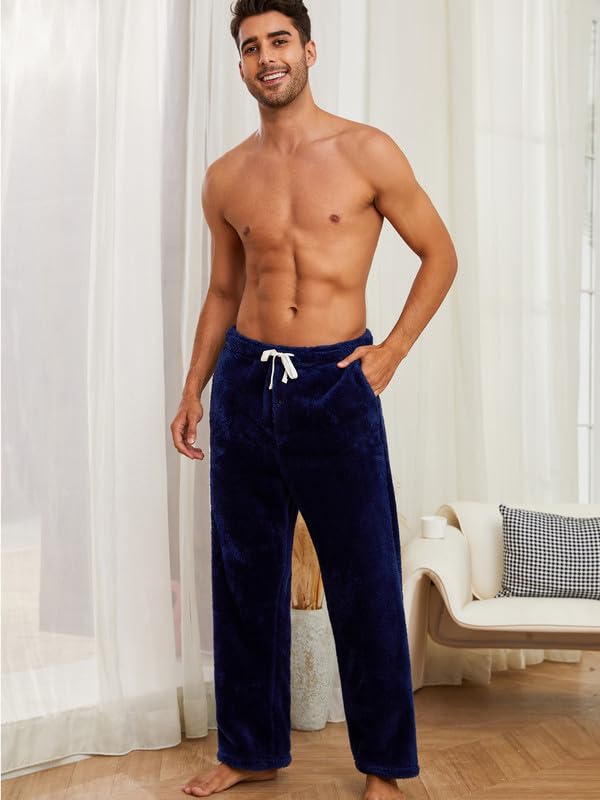 Men's 2-Piece Plush Pajama Pants Set