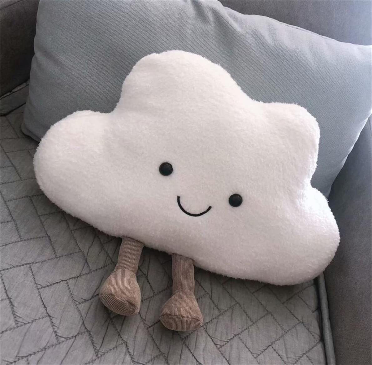 Happy Cloud Plush Throw Pillow