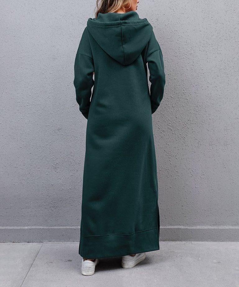 Women's Long Sweater Dress Hoodie