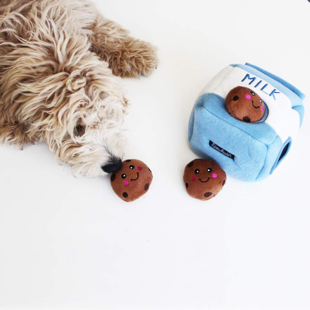 Milk and Cookies - Hide and Seek Plush Dog Chewy