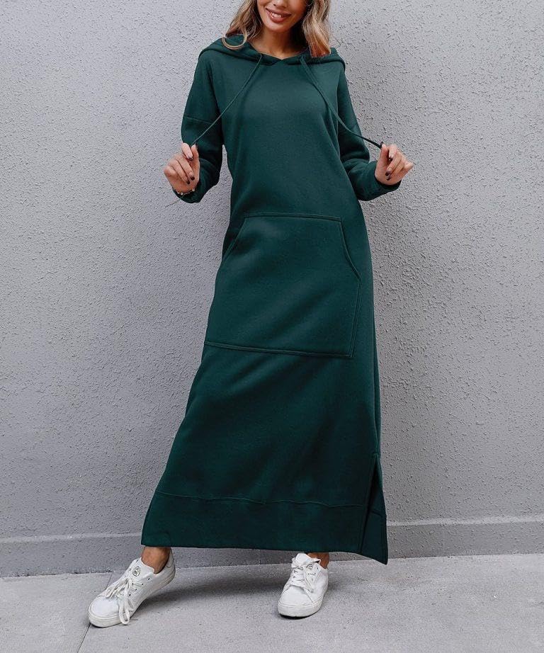 Women's Long Sweater Dress Hoodie