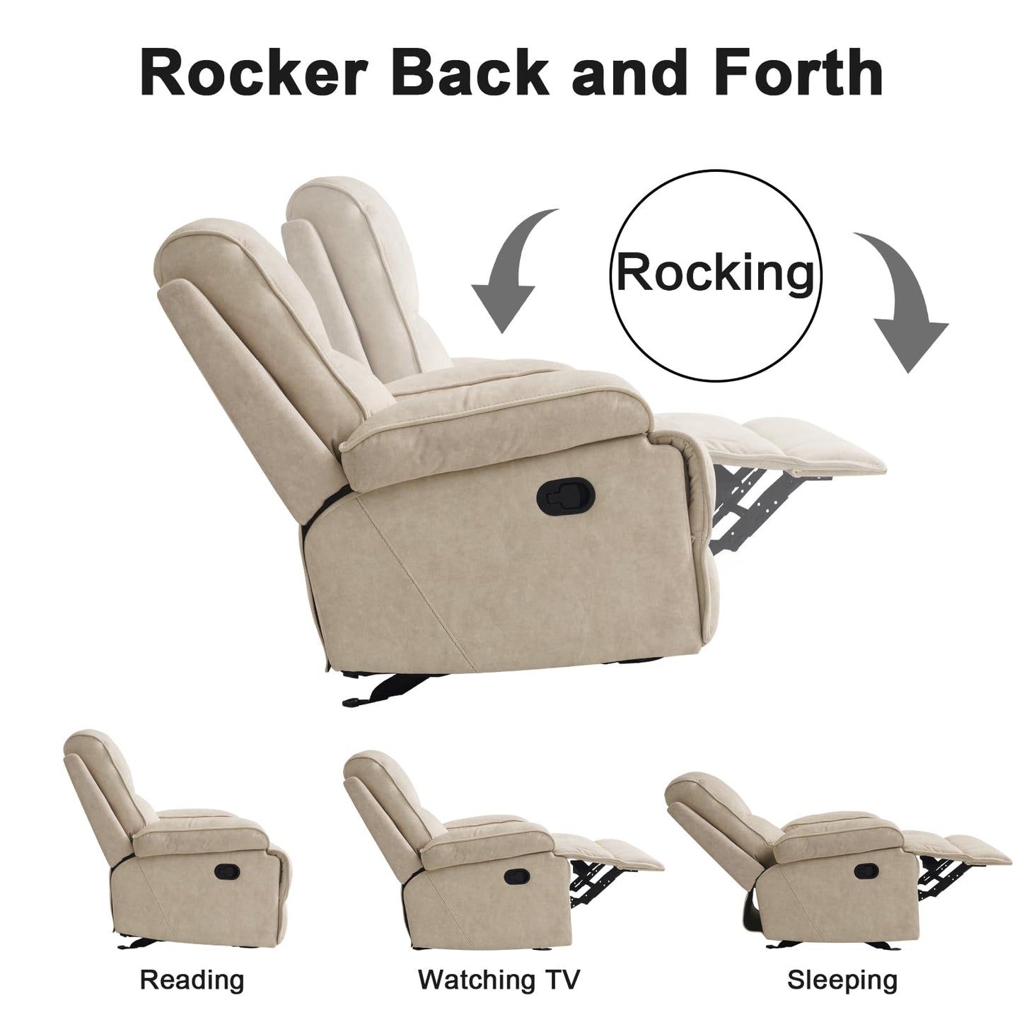 Oversized Upholstered Glider