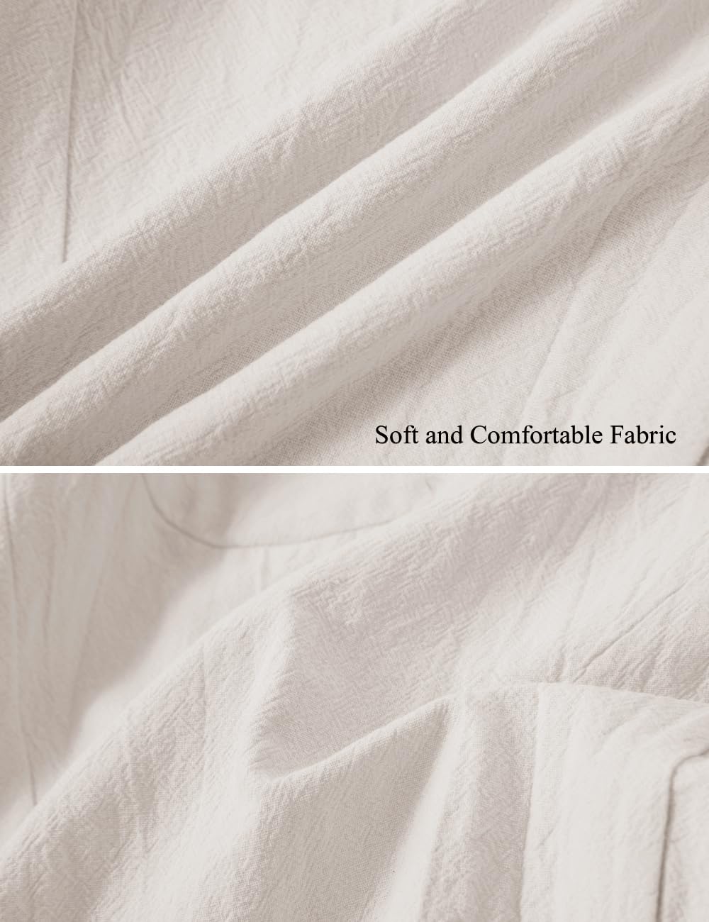 Men's Wide-Leg Cotton Linen Capri Pants