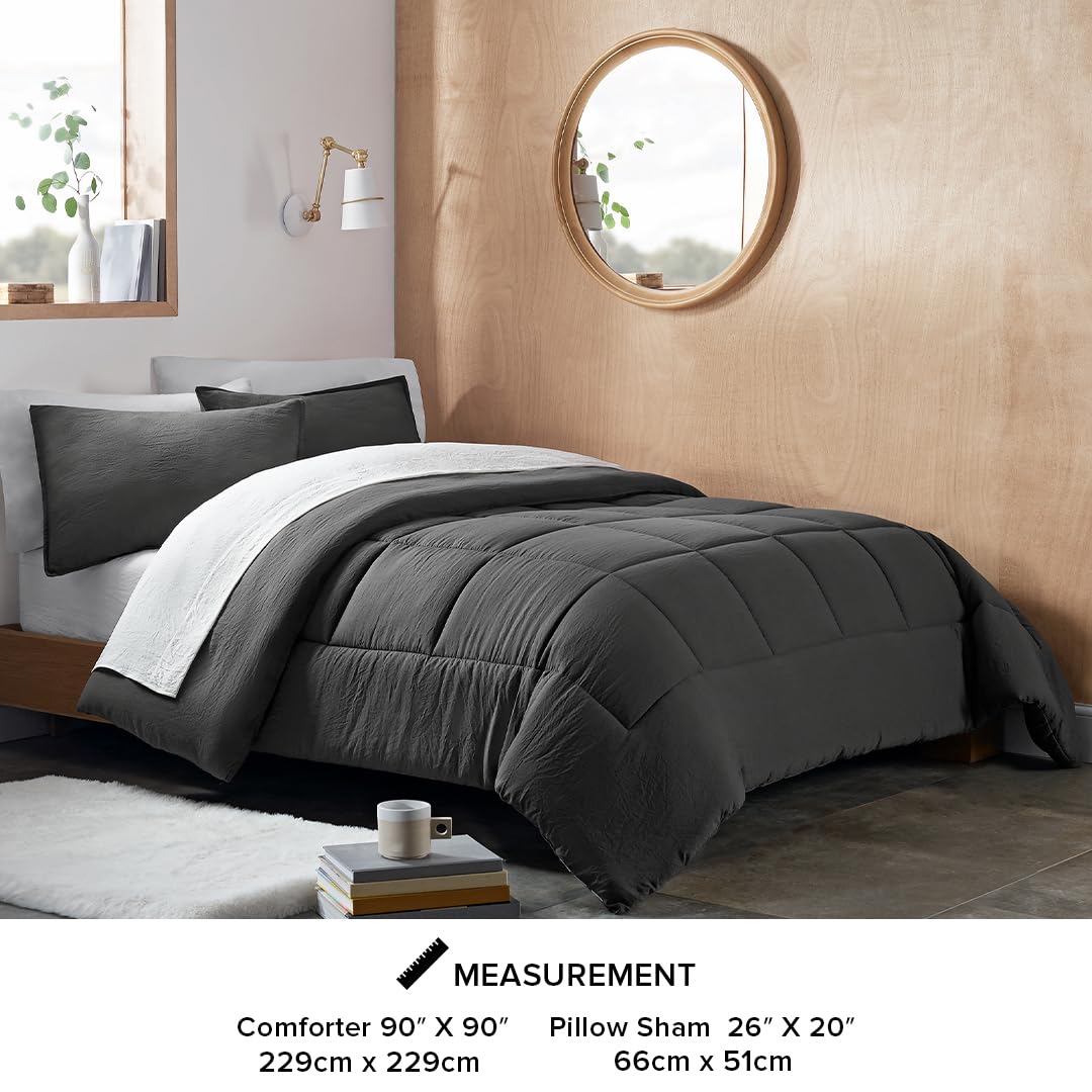 Soft Luxury Bedding, Comforter and Two Pillow Shams - 3-Piece Set