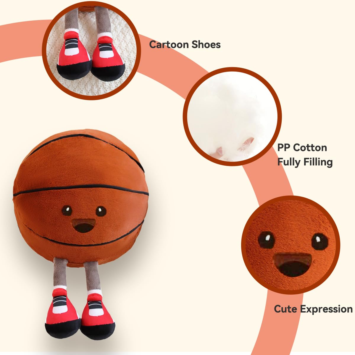 Basketball Plush Pillow