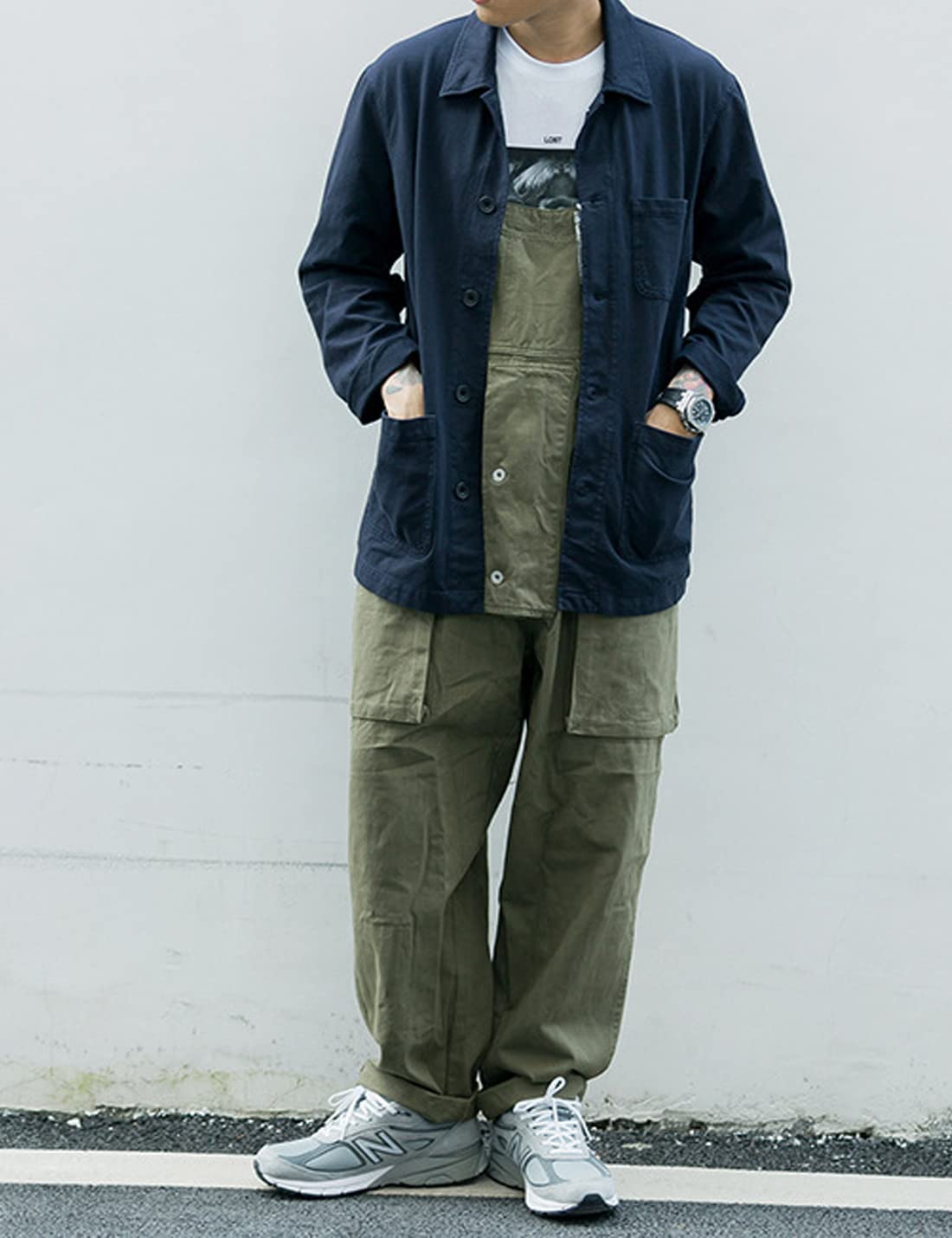 Men's Retro Straight Leg Overalls