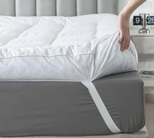 Duck Feather & Memory Foam Mattress Topper - 4.5" thick