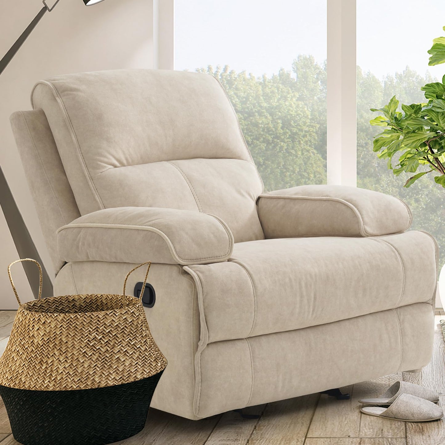Oversized Upholstered Glider