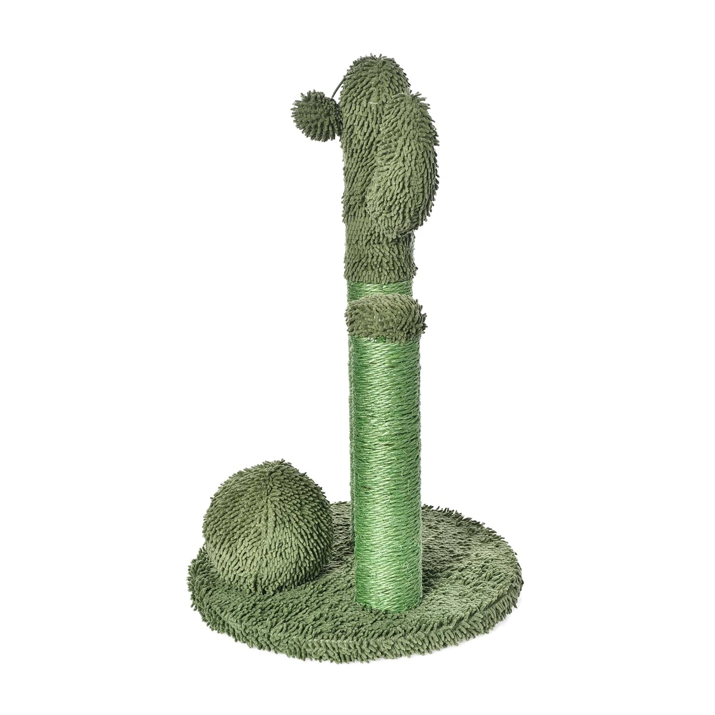 Cactus Cat Scratching Triple Posts with Dangling Ball