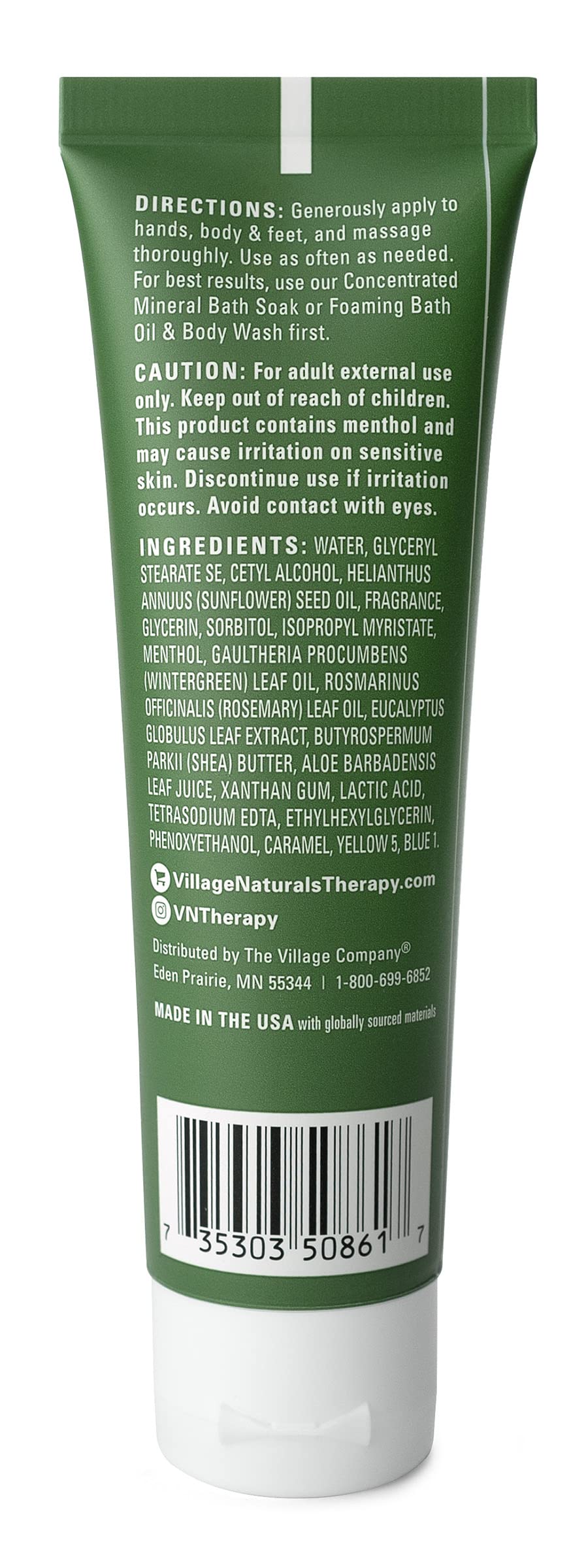 Village Naturals Therapy, Shea Butter Lotion, Eucalyptus Mint Scent, 6 Pack