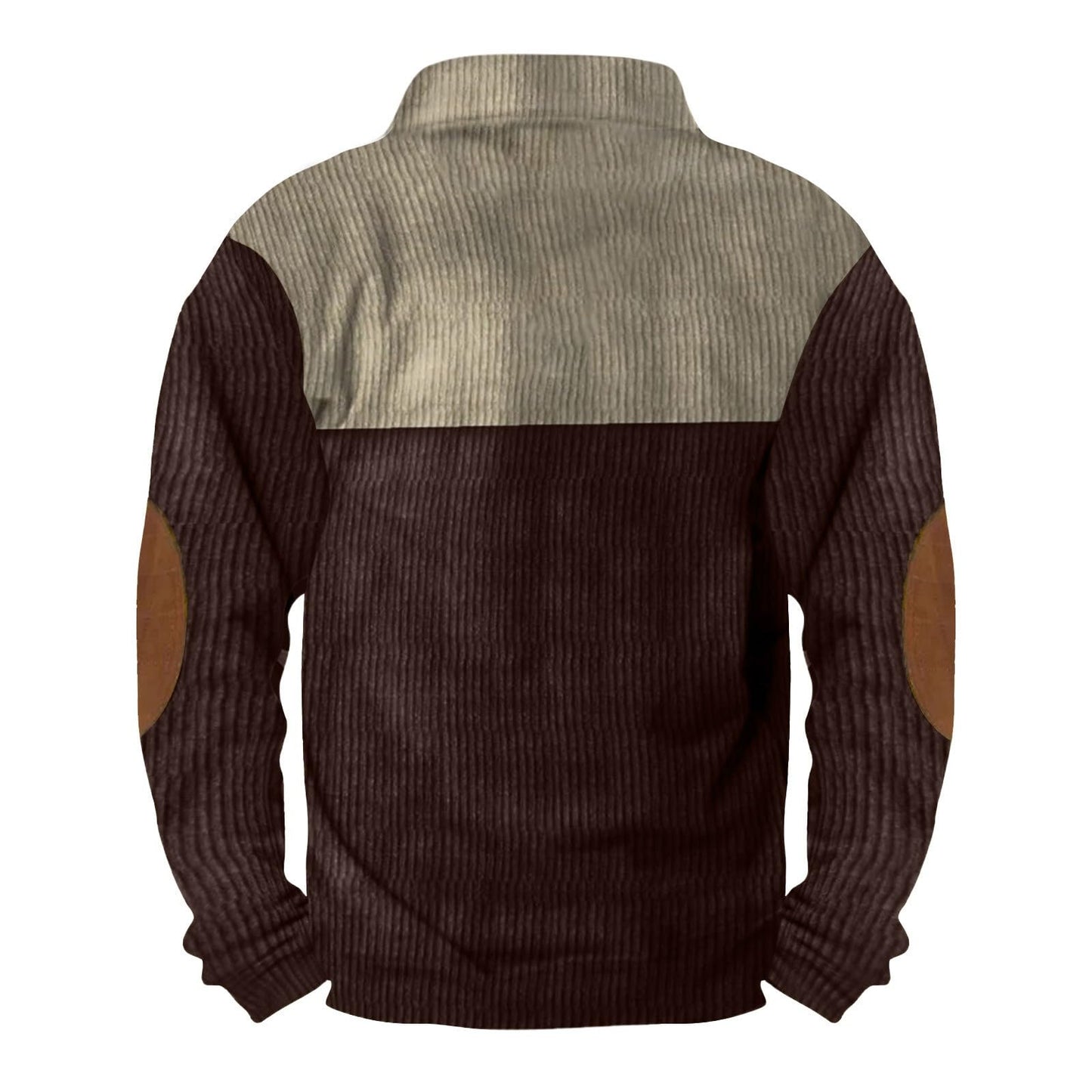 Men’s Long Sleeve Button-Collar Polo Sweater