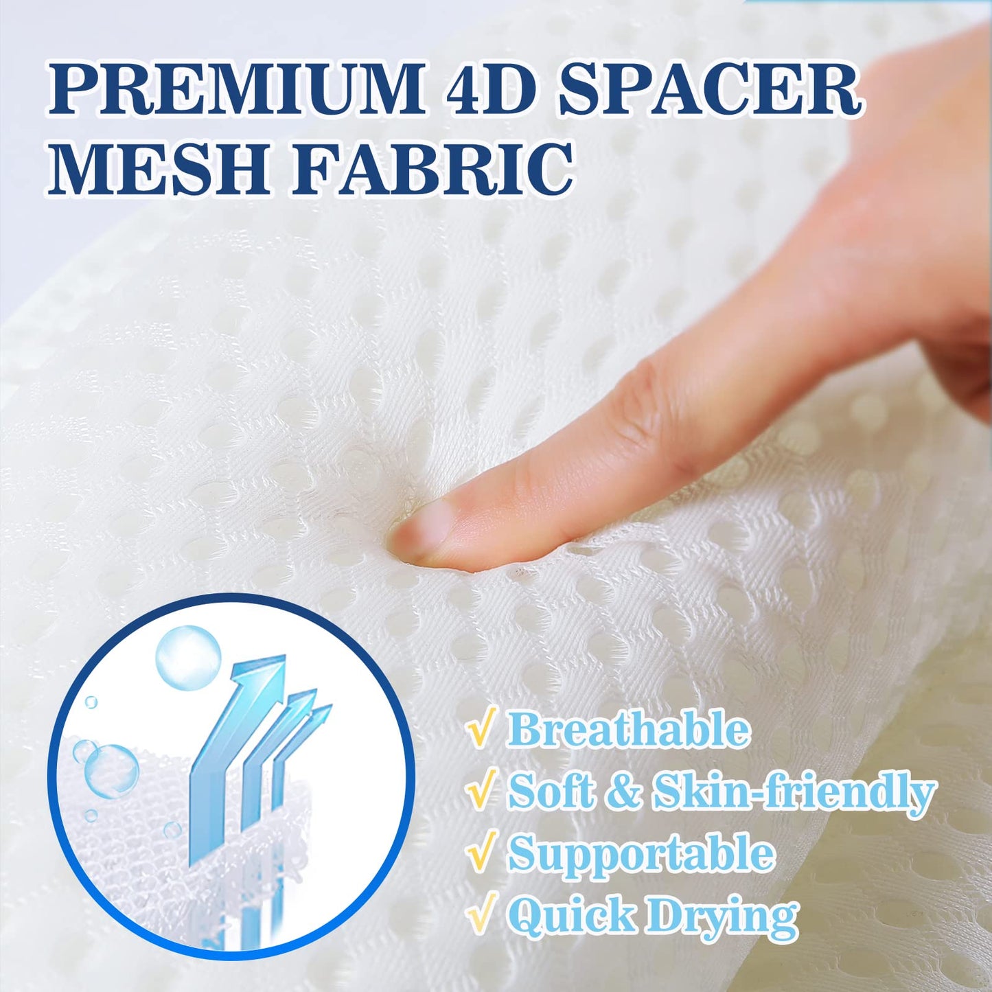 Luxury Bathtub Pillow for Neck and Back Support
