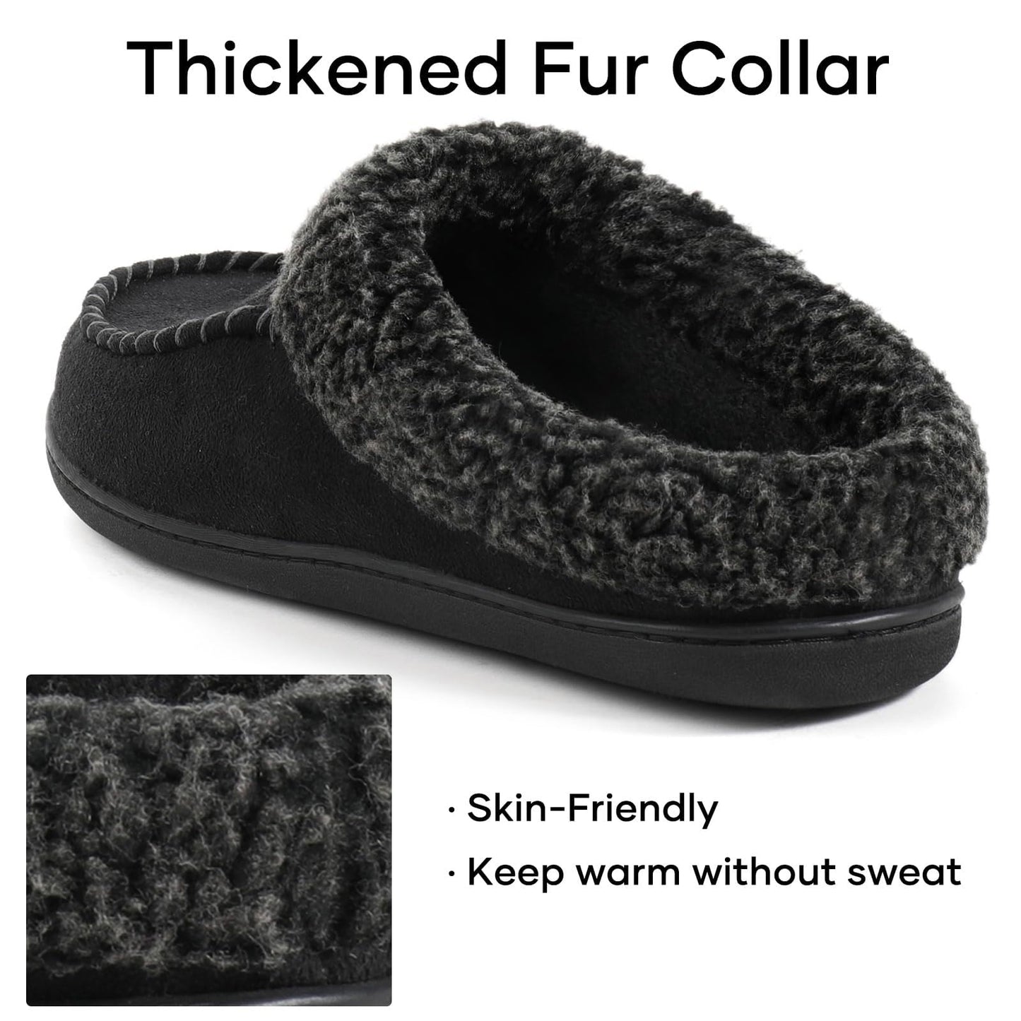 Men's Micro-suede Indoor/Outdoor Moccasins with EVA Foam Soles