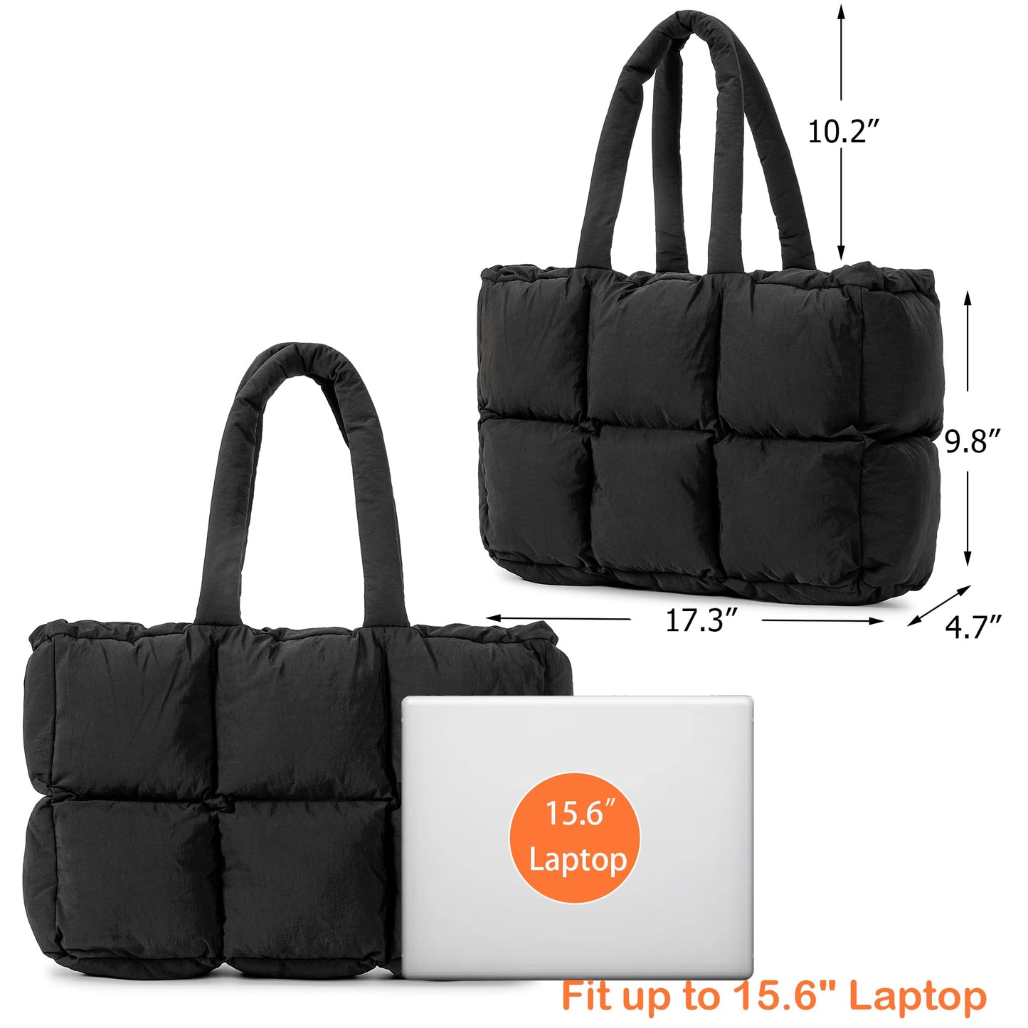 Large Puffer Tote Bag