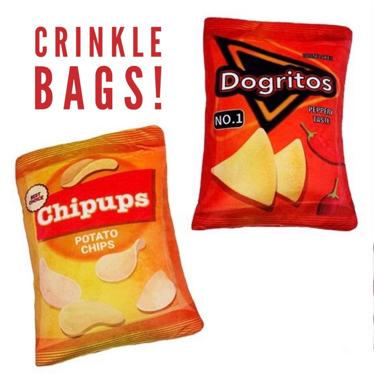 Hide and Seek Potato Chip Chew Toys- 8 piece