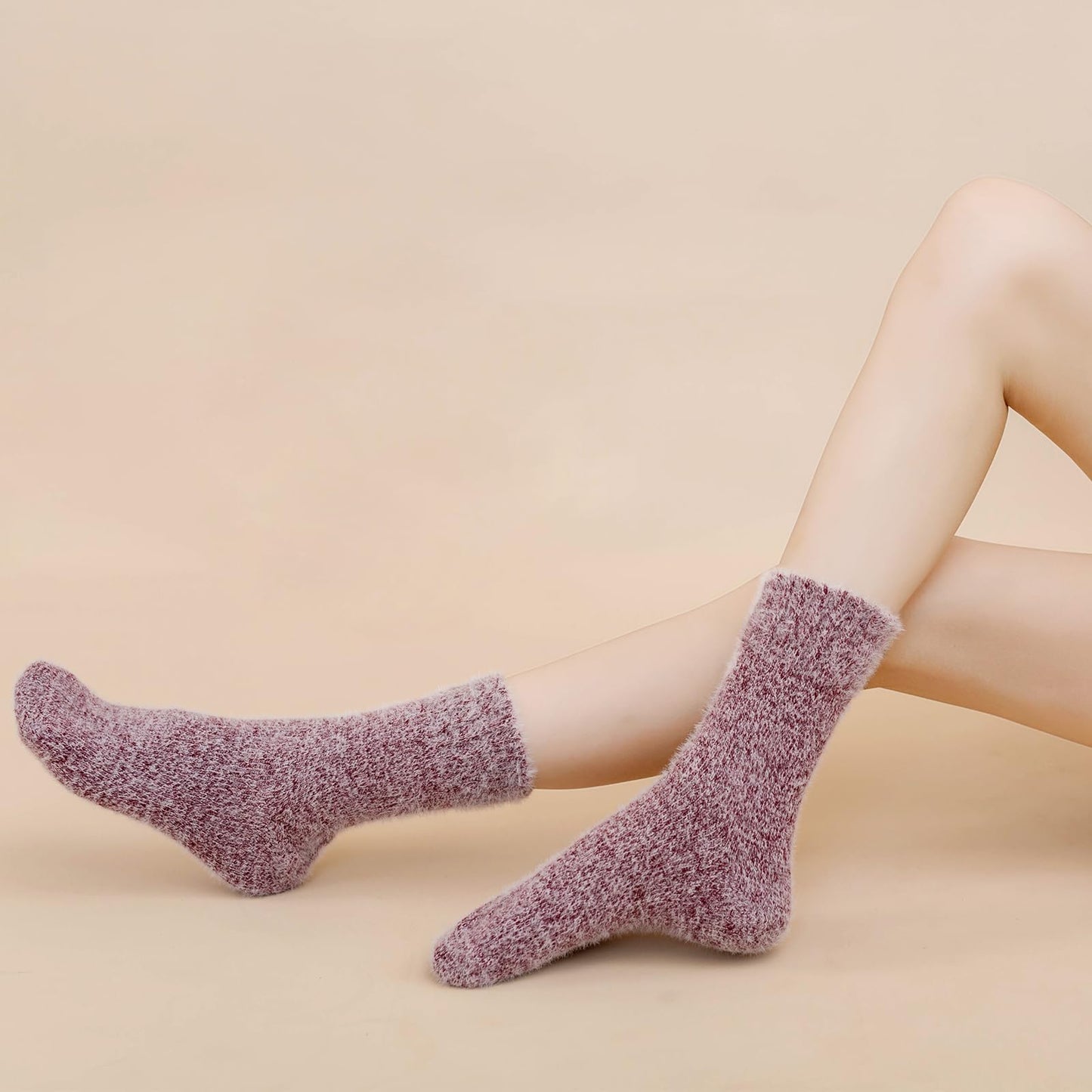 Women's Fuzzy Winter Socks Set, 5 Pack