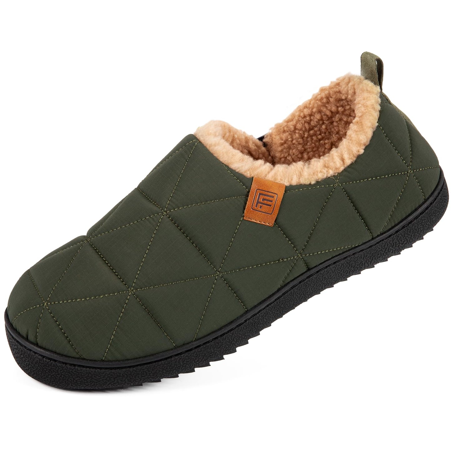 Men's Quilted Indoor/Outdoor Shoes with Non-Slip Soles