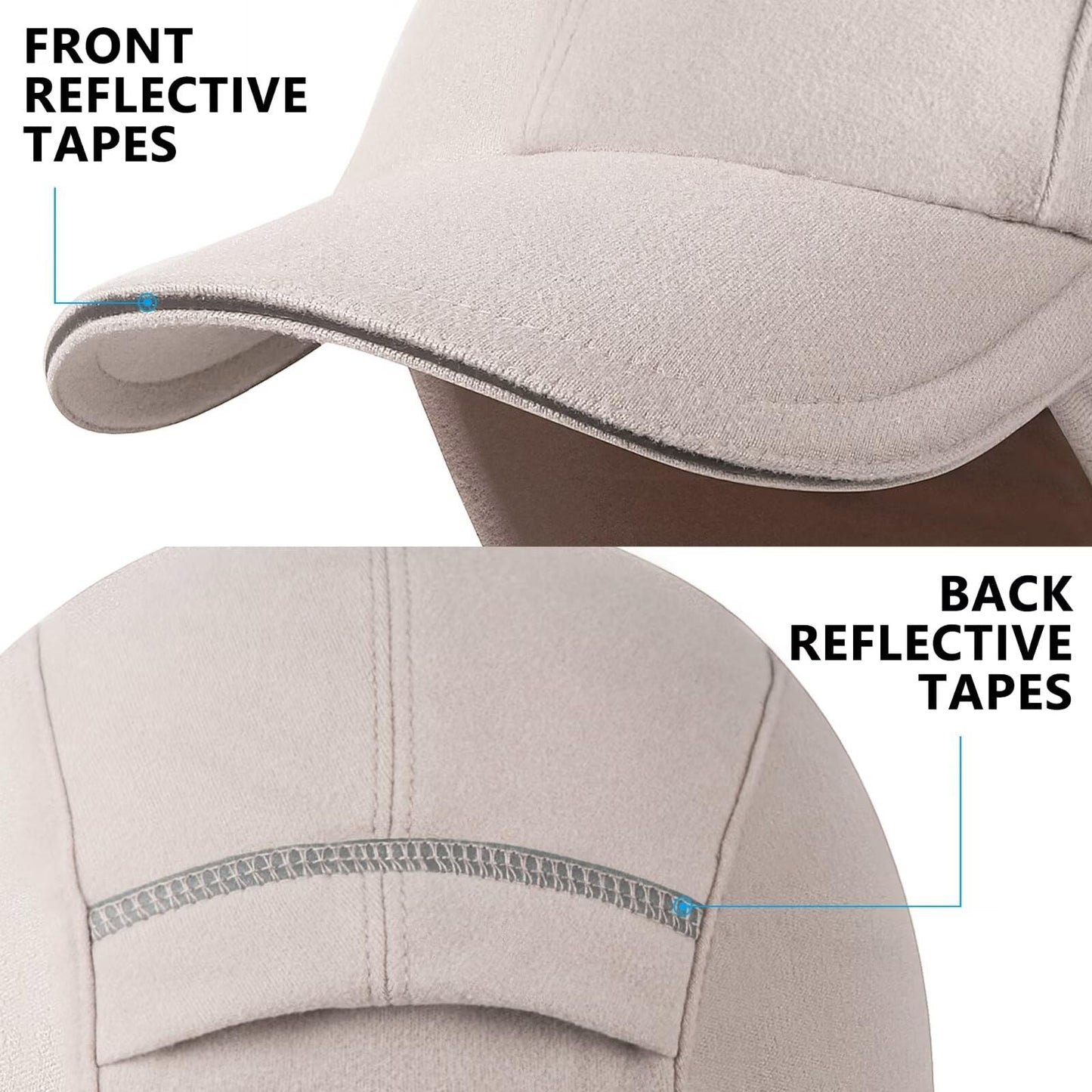 Women's Winter Fleece Hats with Ponytail Opening