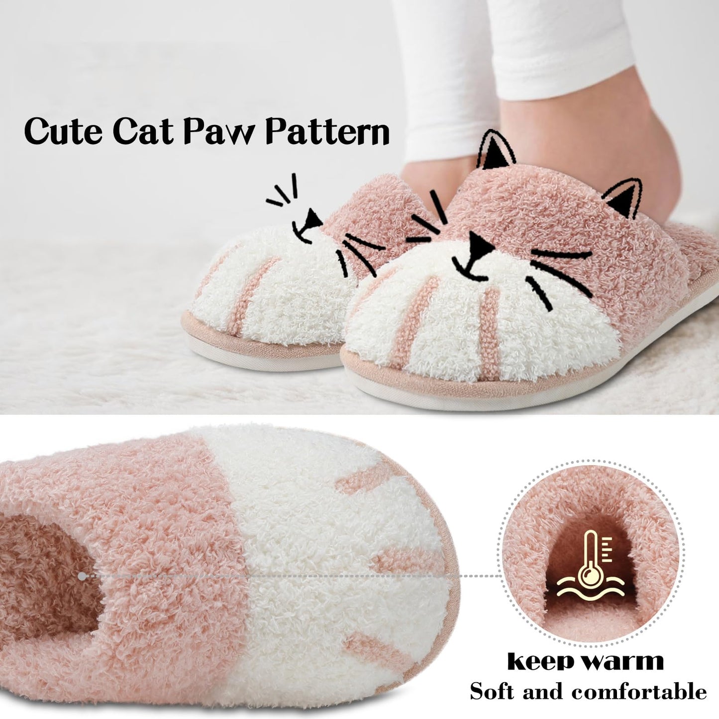 Women's Cute Animal Paw Slippers