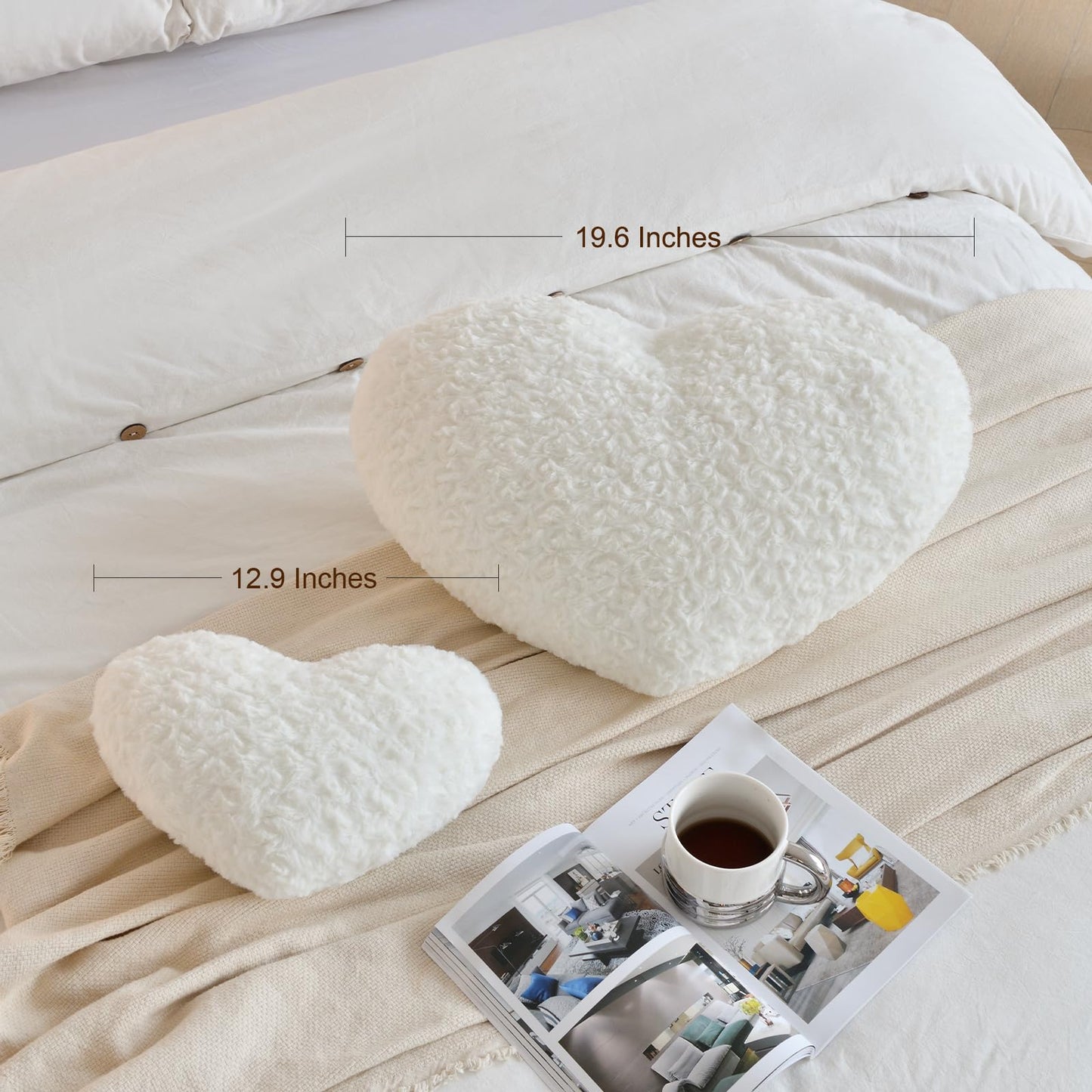 Black Heart Plush Pillow