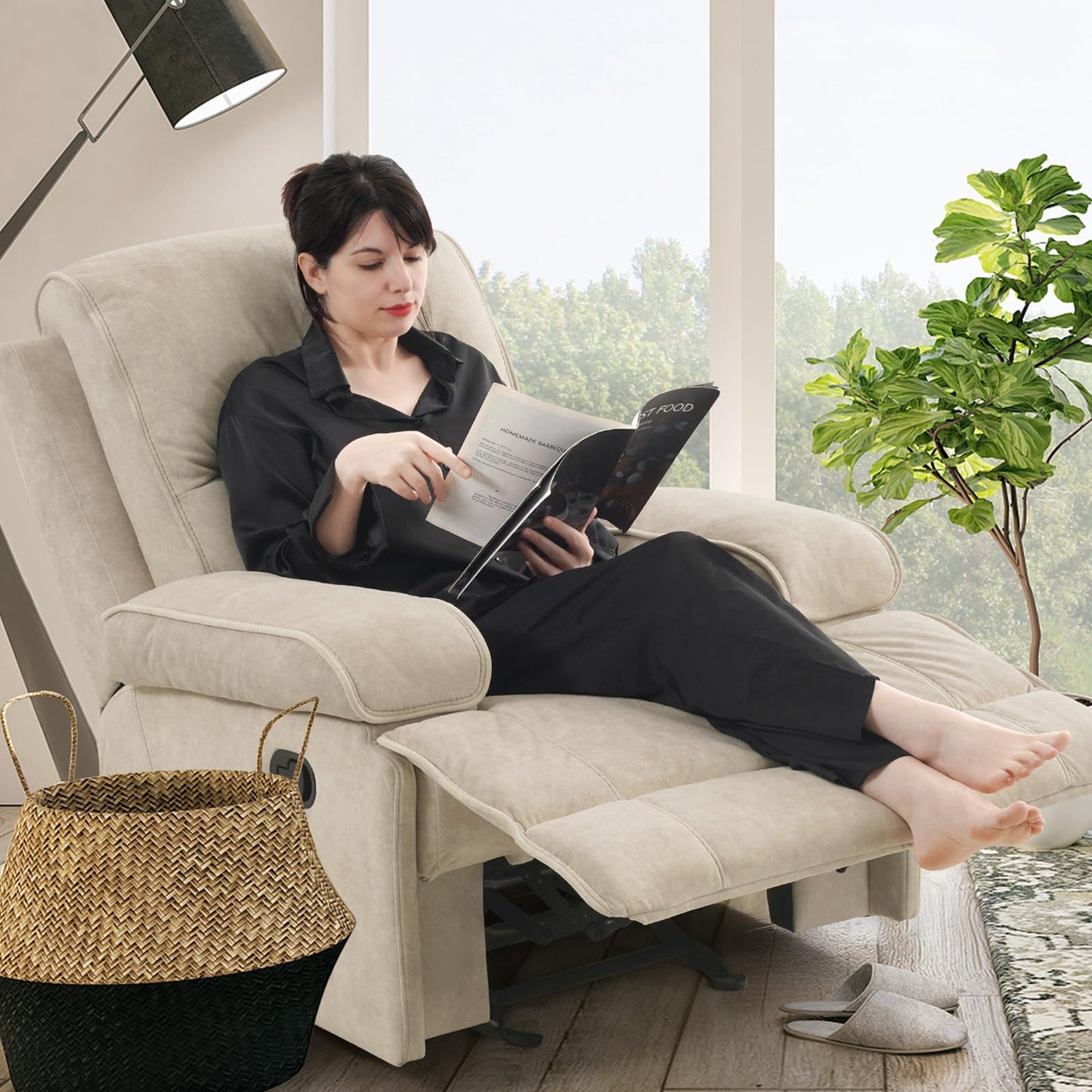 Oversized Upholstered Glider