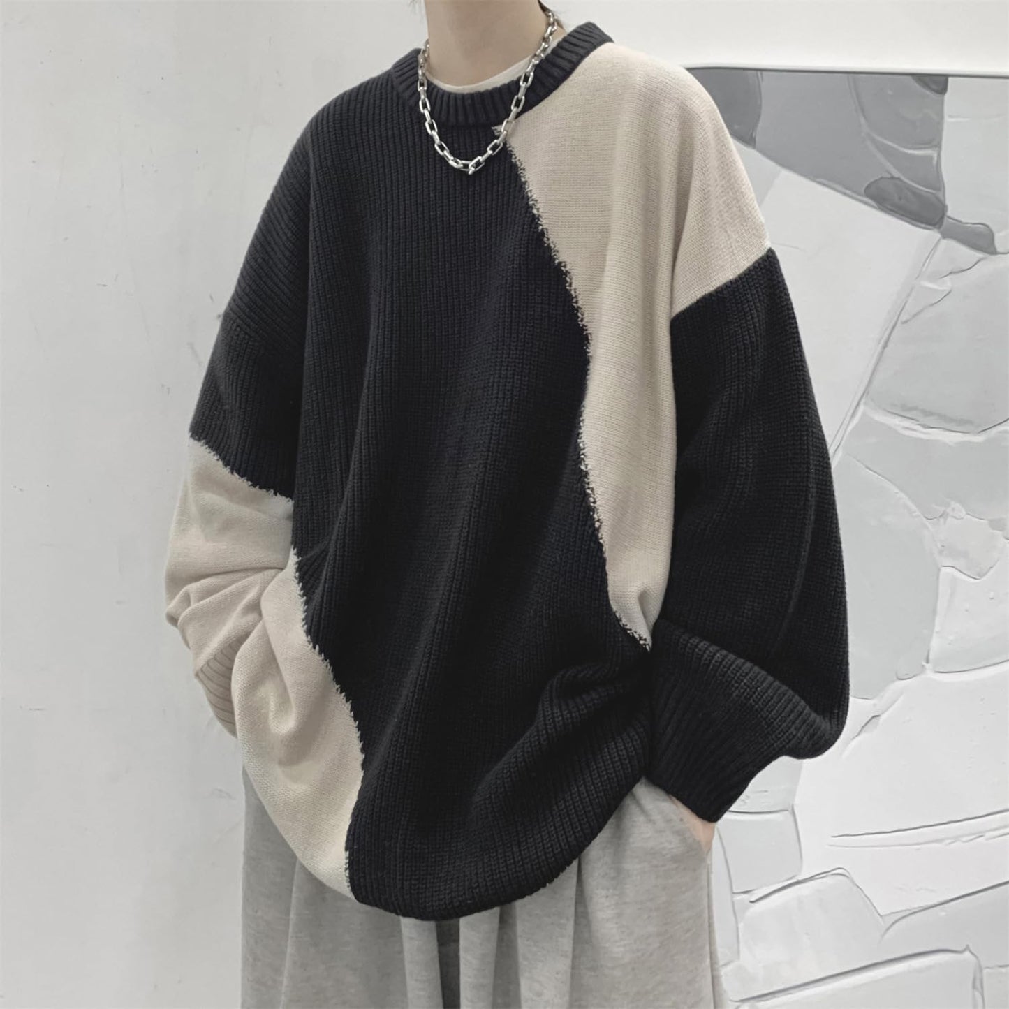Men's Oversized Vintage Panel Sweatshirt