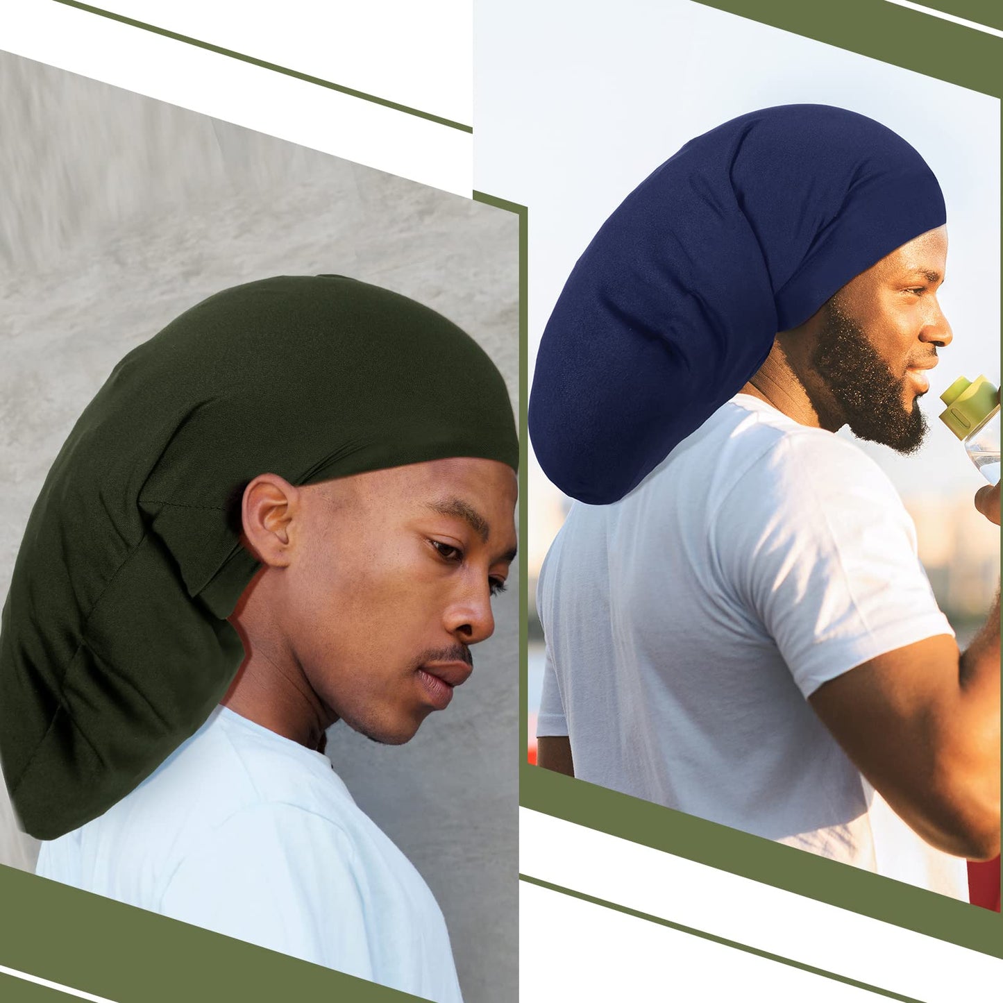 Long Dreadlock Caps - 4 Pack