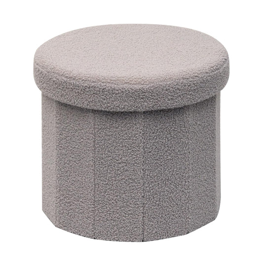 Round Storage Ottoman Stool