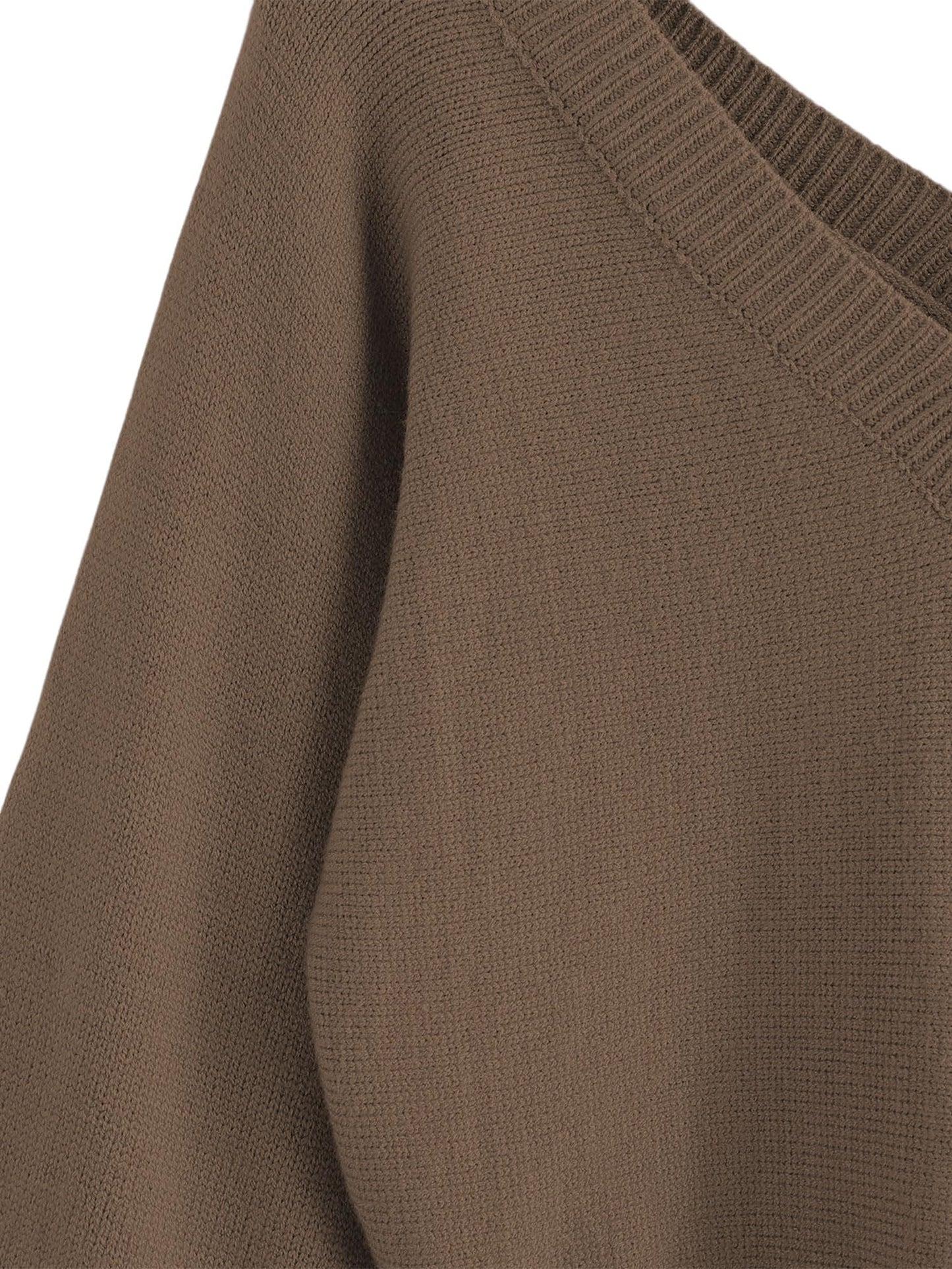 Women's Cropped V-Neck Long Sleeve Sweater