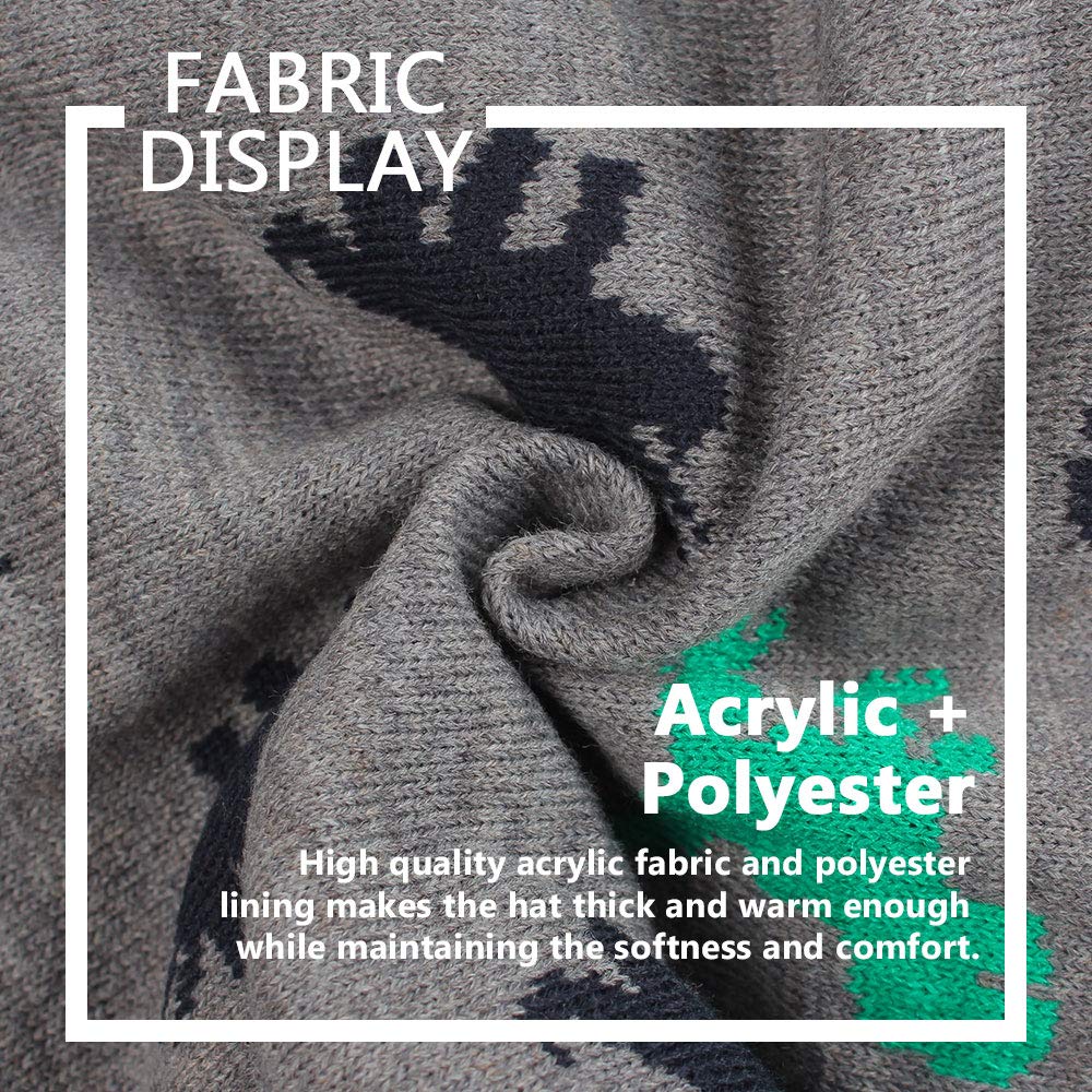 Kid's Knitted Dinosaur Beanie