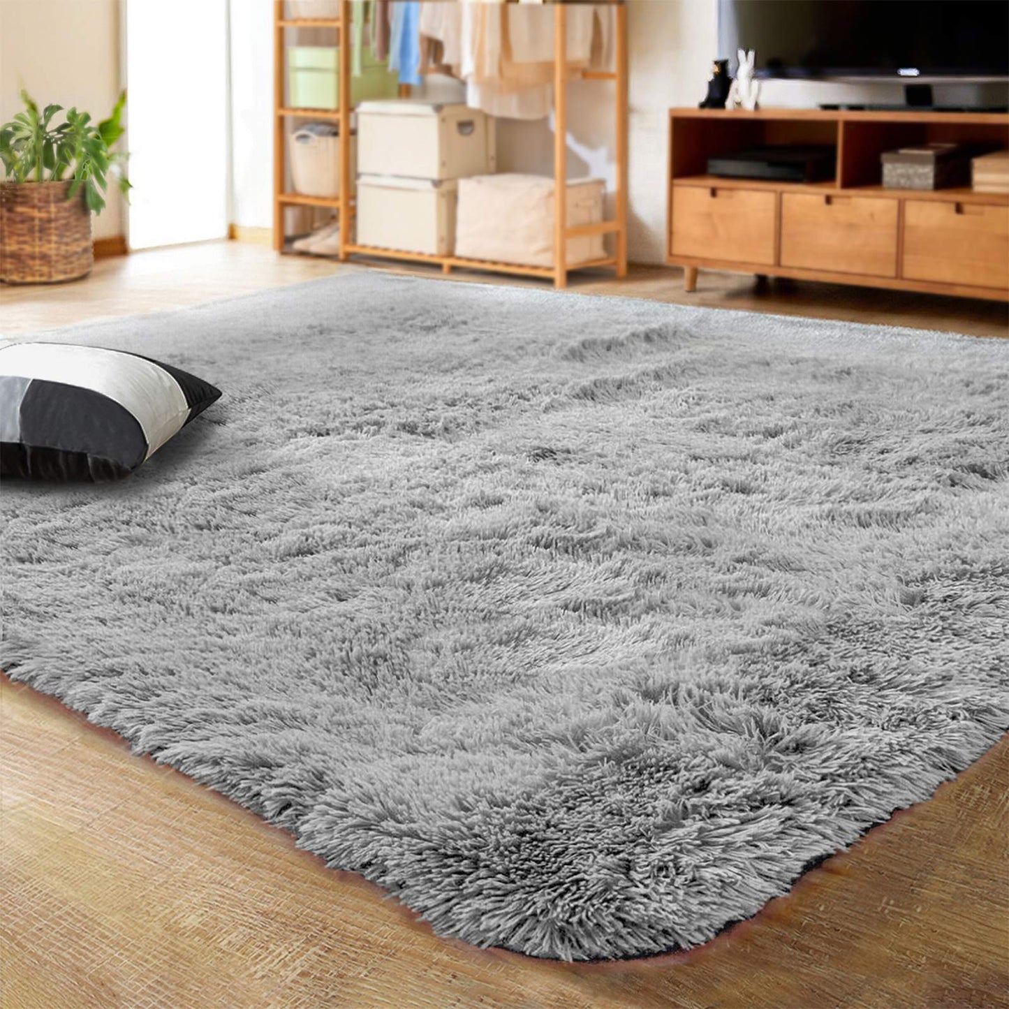 Fluffy Living Room Area Rug