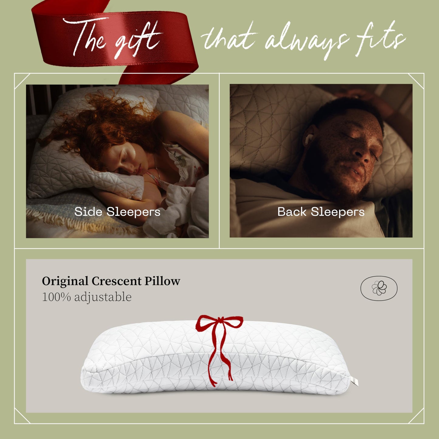 Adjustable Pillow for Back & Side Sleepers