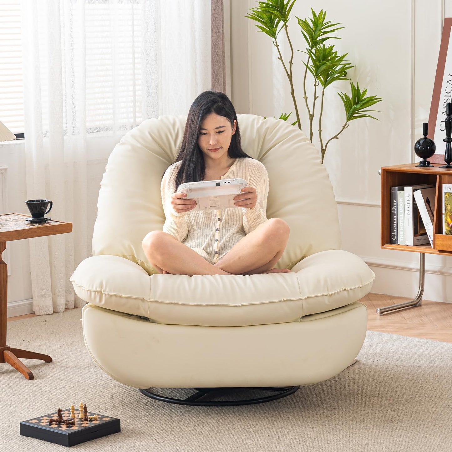 Oversized Electric Recliner with 360 Swivel