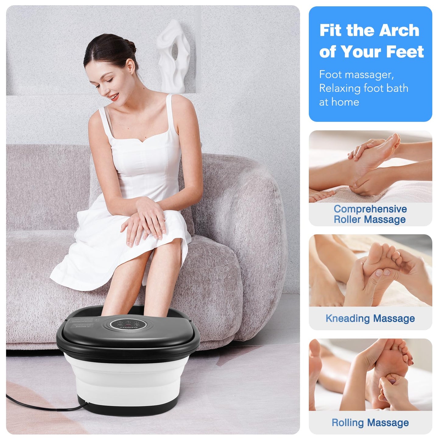 Collapsible Foot Spa Bath with Heat