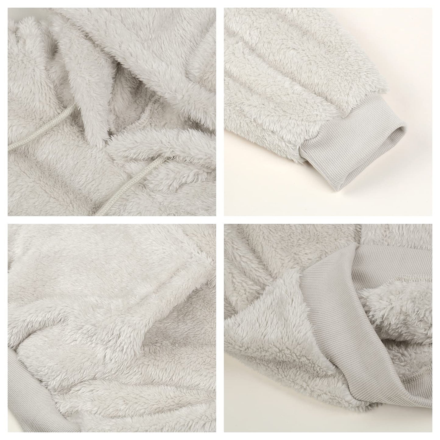 Men's Fuzzy Sherpa Pullover Hoodie