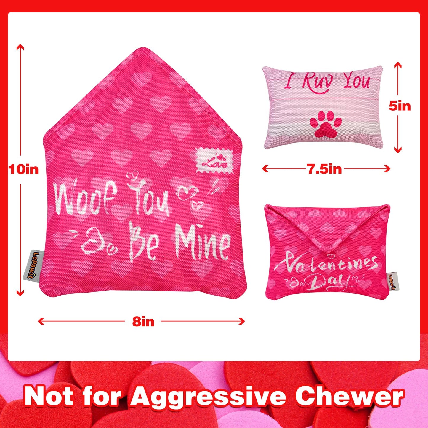 Valentine's Day Love Letter Dog Chew Toy