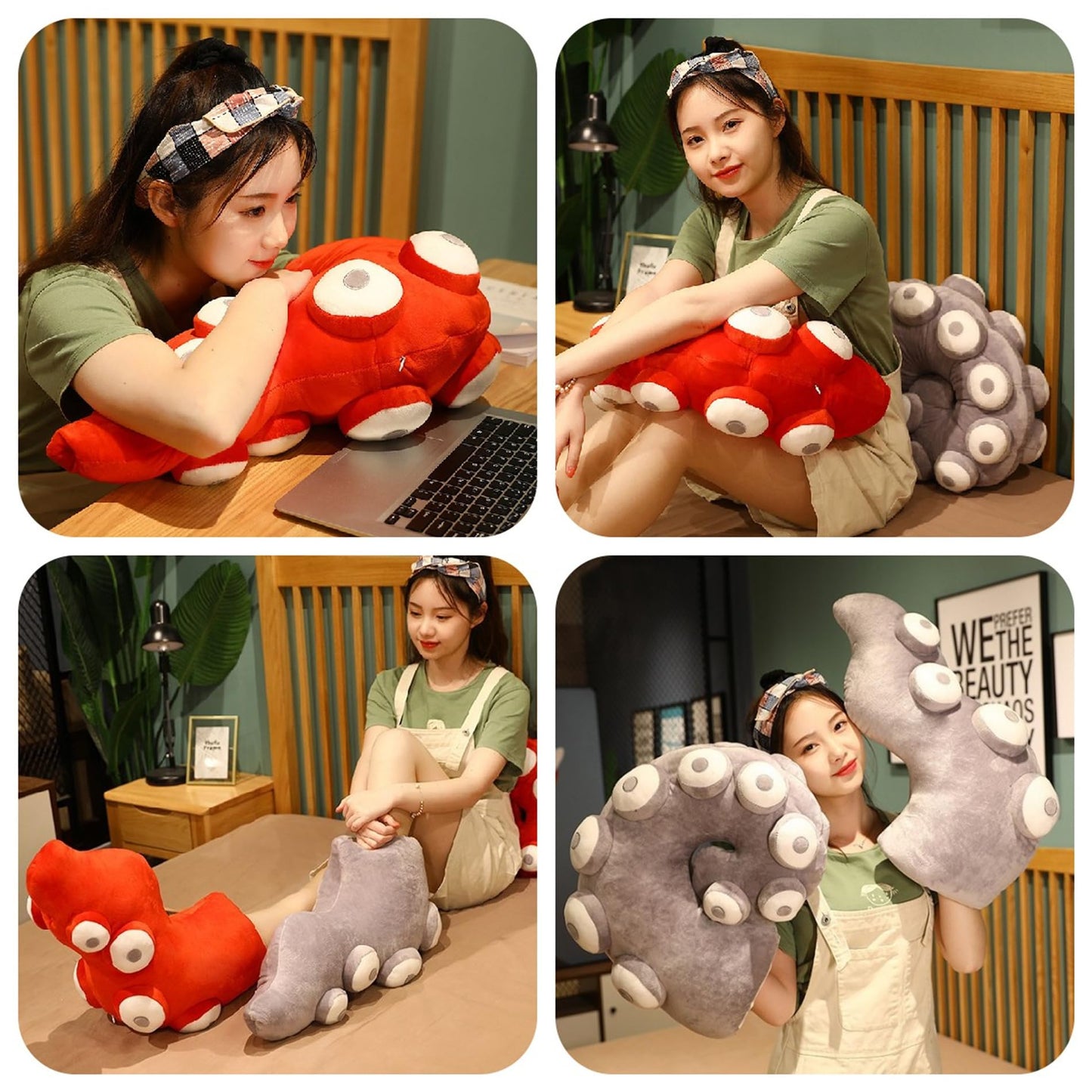 Octopus Plush Throw Pillow