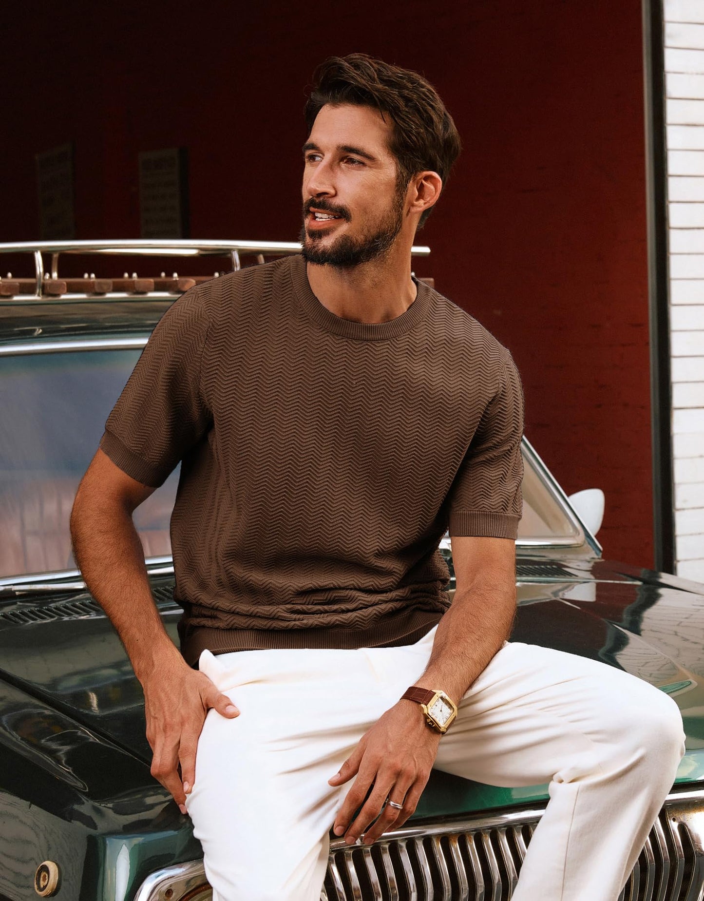 Men's Short Sleeve Knit Crewneck Tee