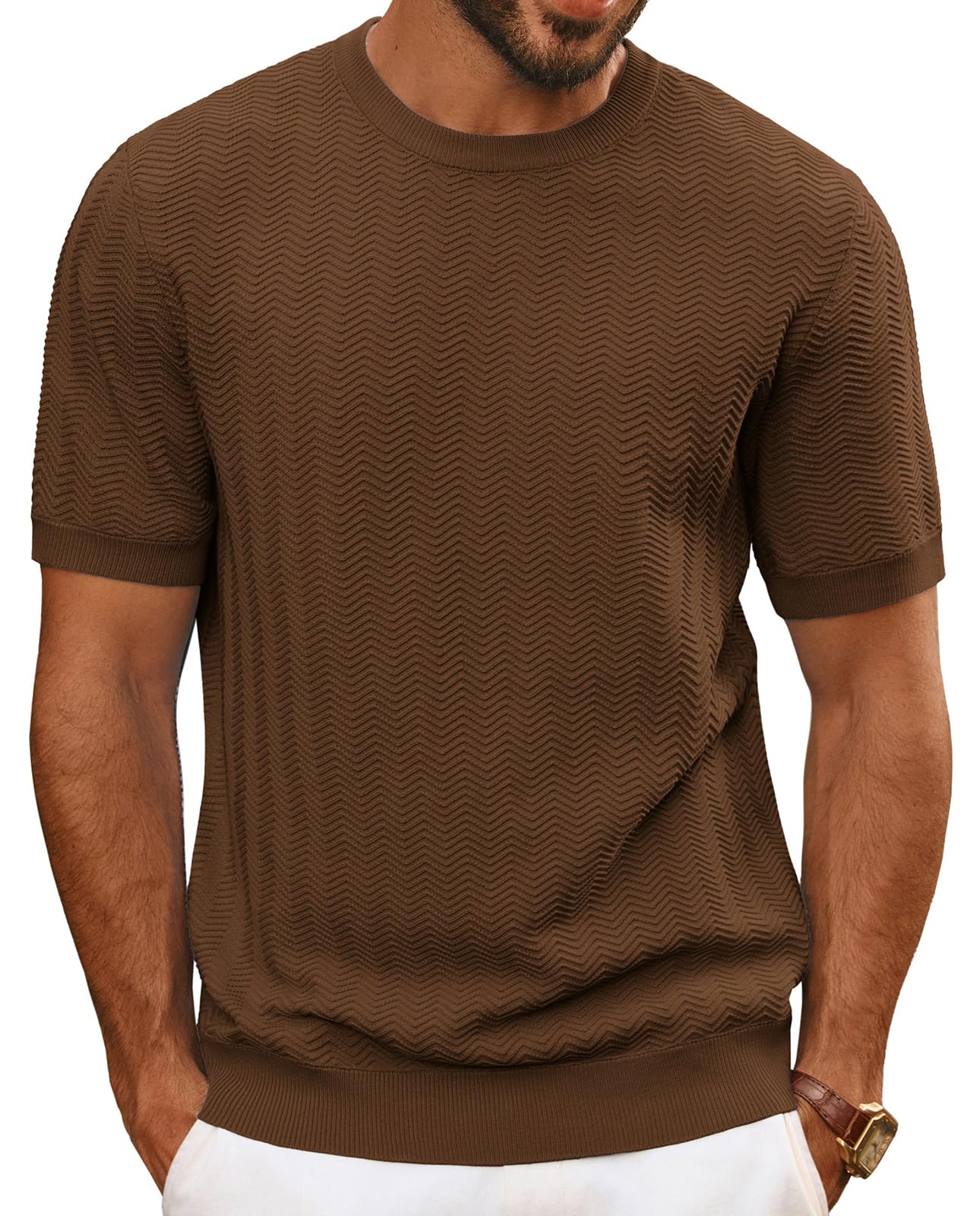 Men's Short Sleeve Knit Crewneck Tee