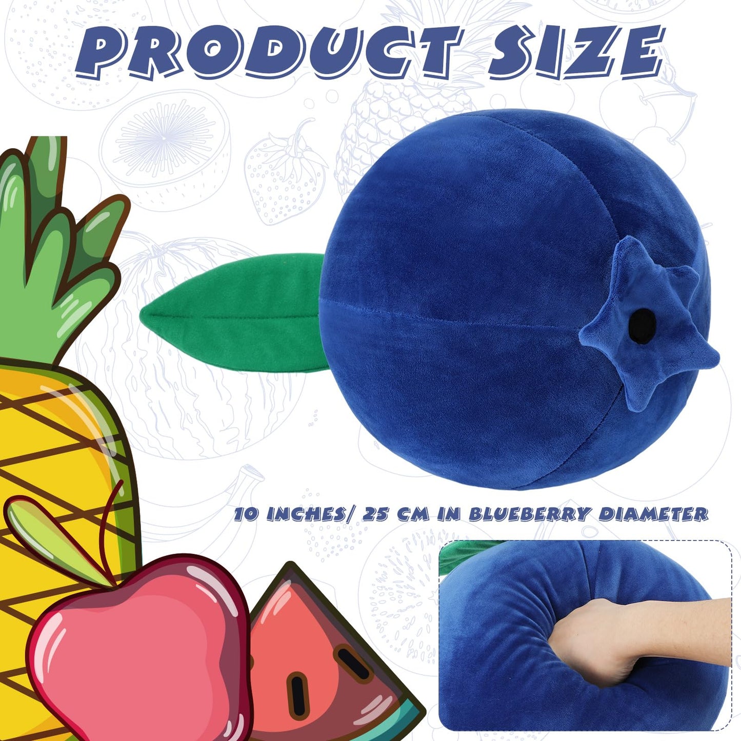 Blueberry Plush Pillow